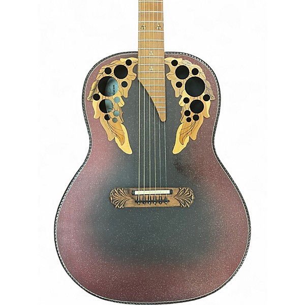 Used Ovation Adamas 1687-2 Reverse Red Burst Acoustic Electric Guitar