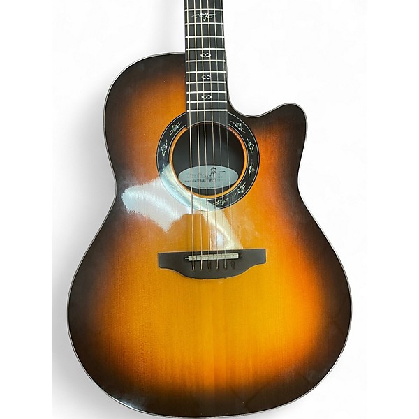 Used Ovation 1617ALE Tobacco Burst Acoustic Electric Guitar