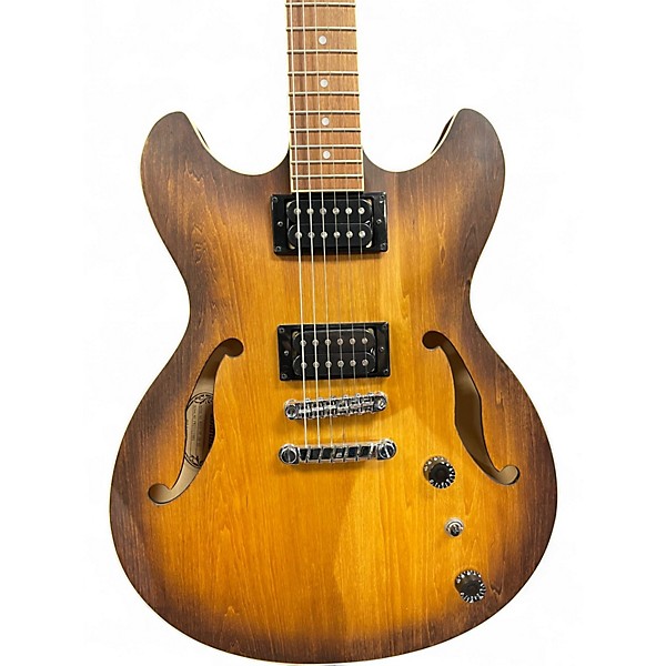 Used Ibanez AS53 Artcore Faded Tobacco Hollow Body Electric Guitar