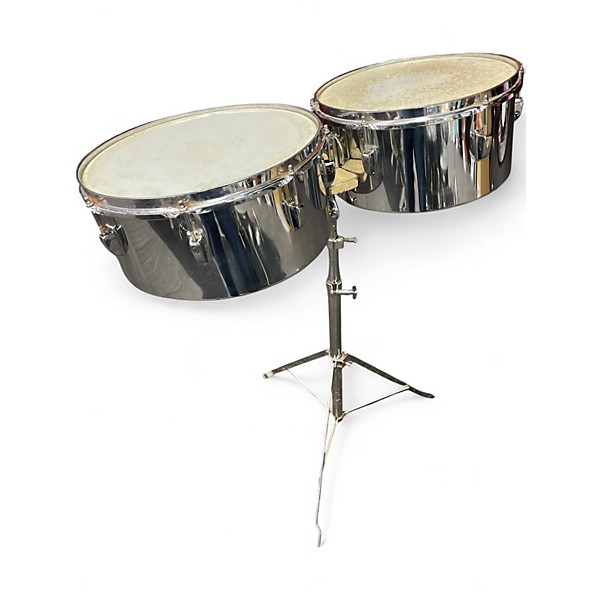 Used Ludwig Square Badge Timbales Timbales