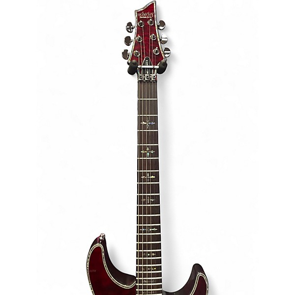 Used Schecter Guitar Research hellraiser-s red Solid Body Electric Guitar