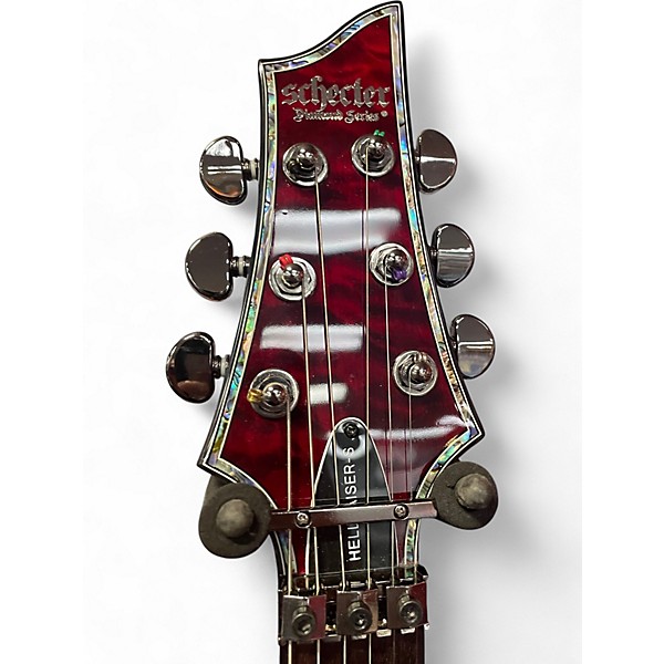 Used Schecter Guitar Research hellraiser-s red Solid Body Electric Guitar