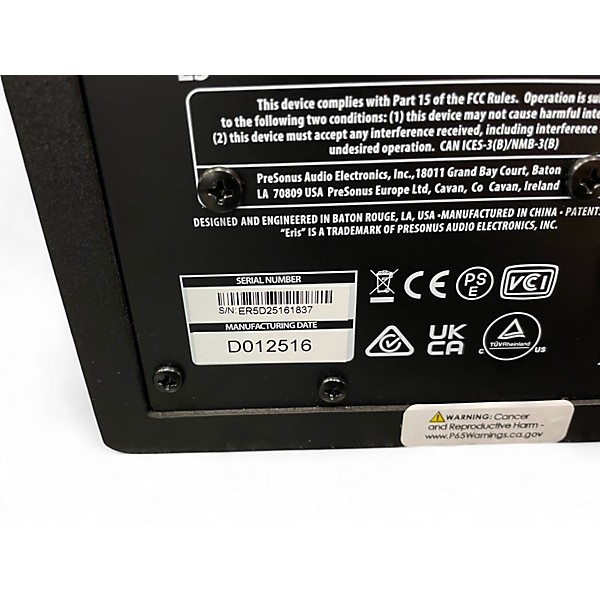 Used PreSonus Eris E5 Powered Monitor