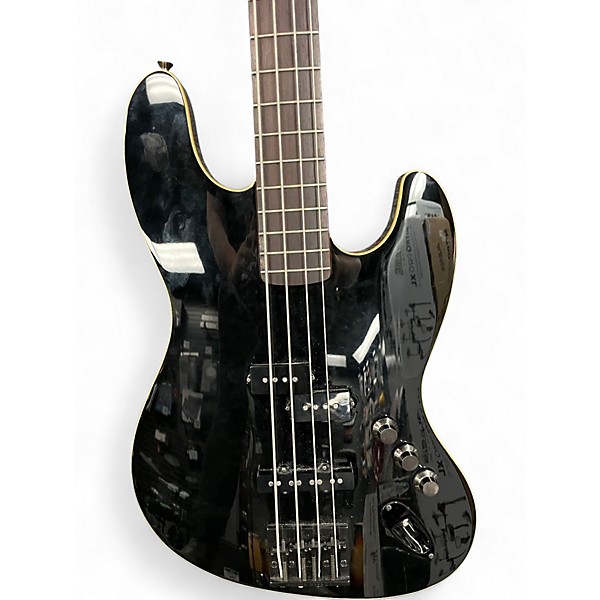 Used Fender Aerodyne Jazz Bass Black Electric Bass Guitar