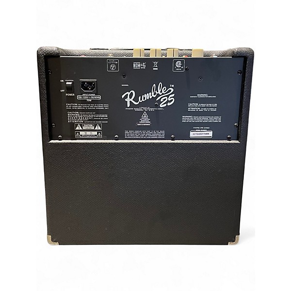 Used Fender Rumble 25 25W 1x8 Bass Combo Amp
