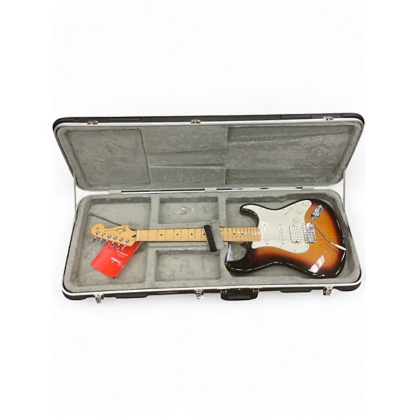 Used Fender MEXICAN STANDARD STRATOCASTER HSS 3 Tone Sunburst Solid Body Electric Guitar