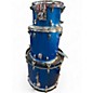 Used 2008 Ludwig 3 Piece Classic Maple BLUE SPARKLE WRAP Drum Kit