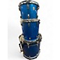 Used 2008 Ludwig 3 Piece Classic Maple BLUE SPARKLE WRAP Drum Kit