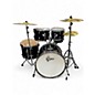Used Gretsch Drums 5 Piece Energy with Hardware and Cymbalss Black Drum Kit thumbnail