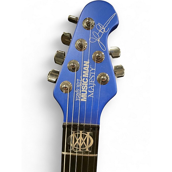 Used Ernie Ball Music Man Majesty Blue Sapphire Solid Body Electric Guitar