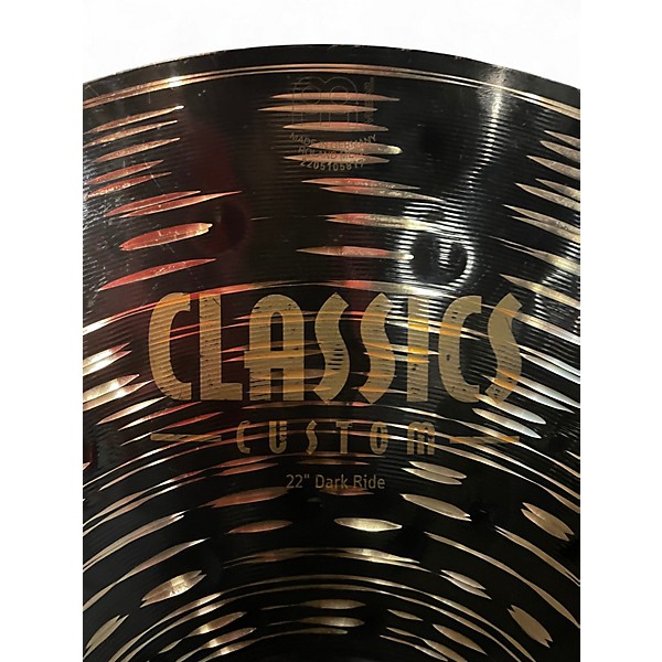 Used MEINL 22in Classic Custom Ride Cymbal
