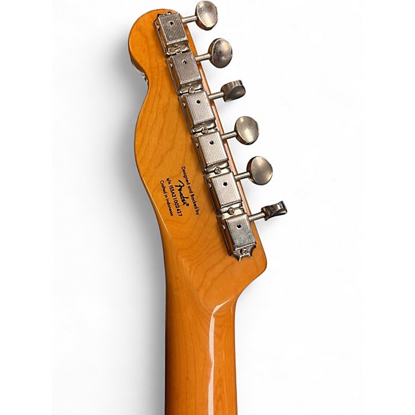 Used Squier Telecaster Custom 2 Tone Sunburst Solid Body Electric Guitar