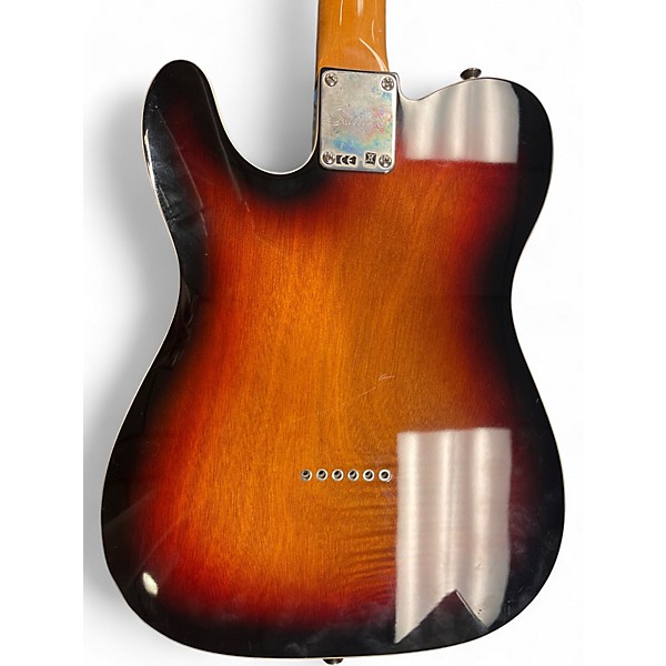 Used Squier Telecaster Custom 2 Tone Sunburst Solid Body Electric Guitar