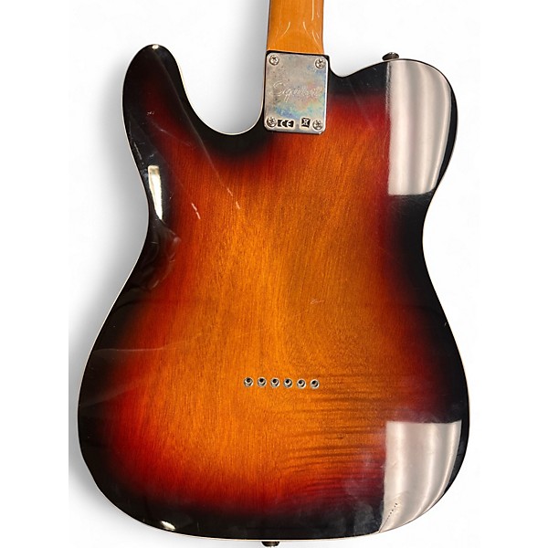 Used Squier Telecaster Custom 2 Tone Sunburst Solid Body Electric Guitar