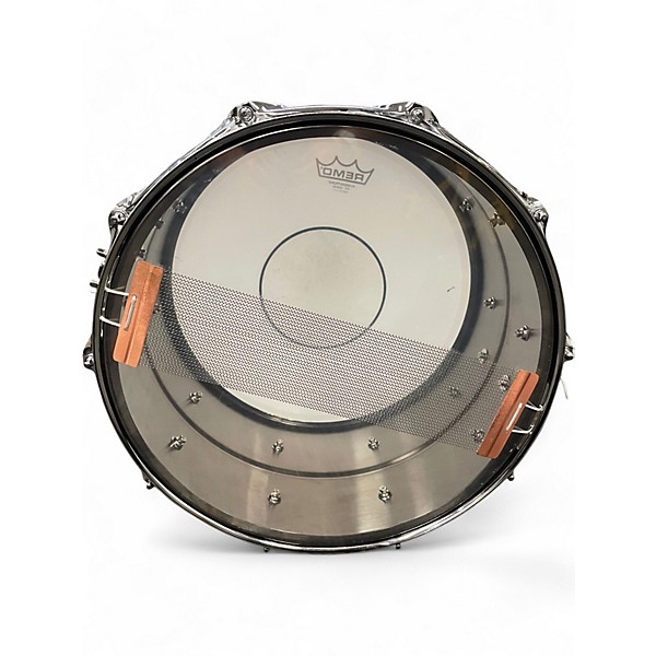 Used Ludwig 14in universal model  black brass Drum