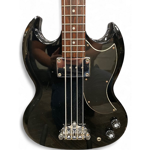 Used Epiphone Les Paul Bass Black Electric Bass Guitar