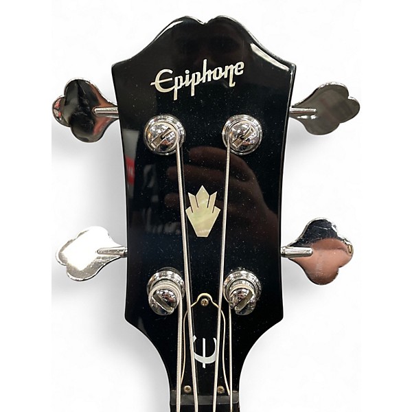 Used Epiphone Les Paul Bass Black Electric Bass Guitar