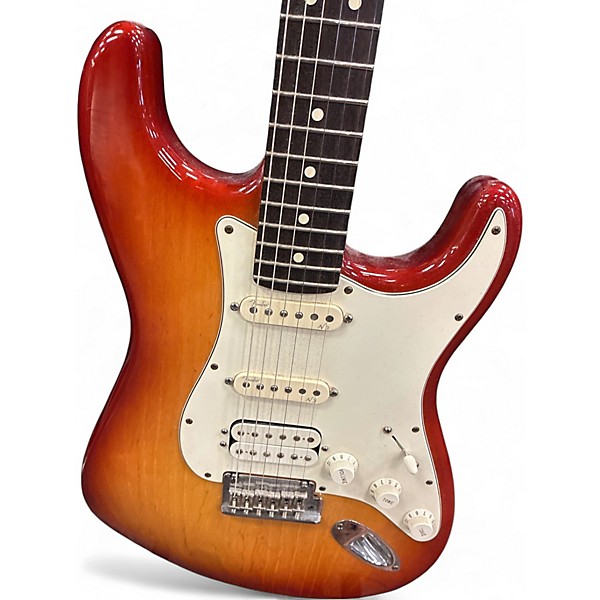 Used 2007 Fender American Standard Stratocaster HSS Sienna Sunburst Solid Body Electric Guitar