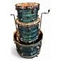 Used DW 6 Piece Performance Series Turquoise Oyster Drum Kit