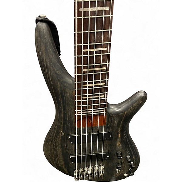 Used Ibanez SRFF806 Worn Natural Electric Bass Guitar