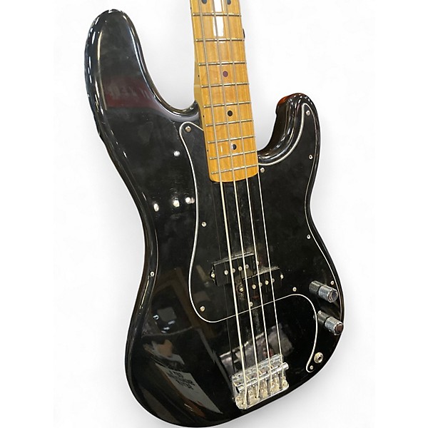 Used Fender Player Precision Bass Black Electric Bass Guitar