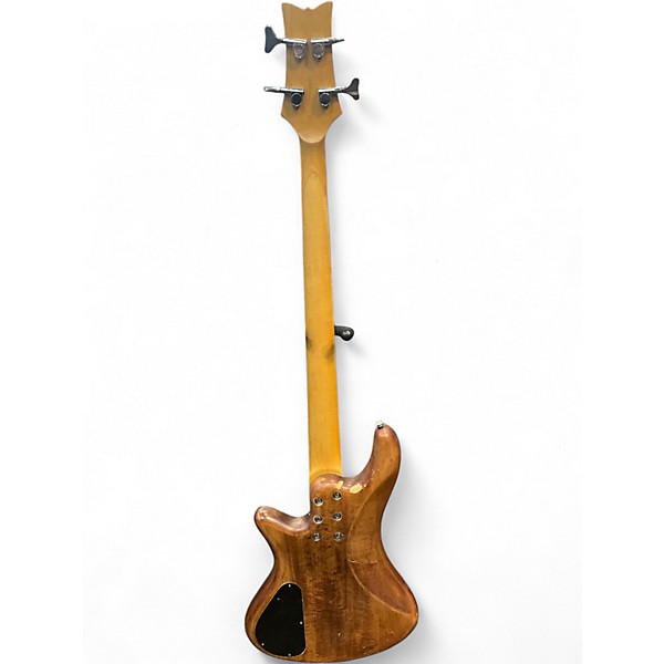 Used Schecter Guitar Research Stiletto Extreme 4 String Natural Electric Bass Guitar
