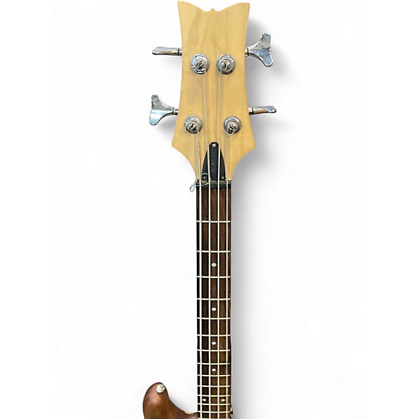 Used Schecter Guitar Research Stiletto Extreme 4 String Natural Electric Bass Guitar