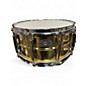 Used Pearl 6.5X14 Sensitone Snare Brass Drum thumbnail