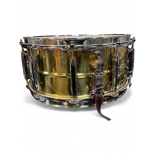 Used Pearl 6.5X14 Sensitone Snare Brass Drum