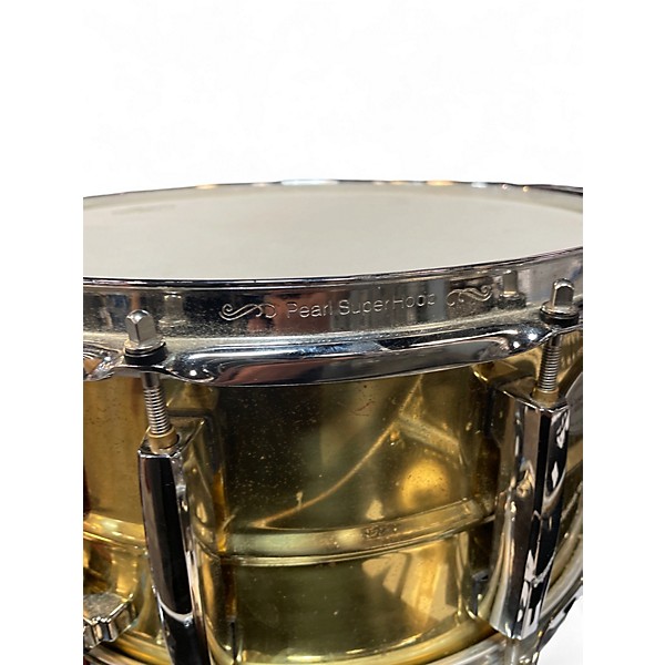 Used Pearl 6.5X14 Sensitone Snare Brass Drum