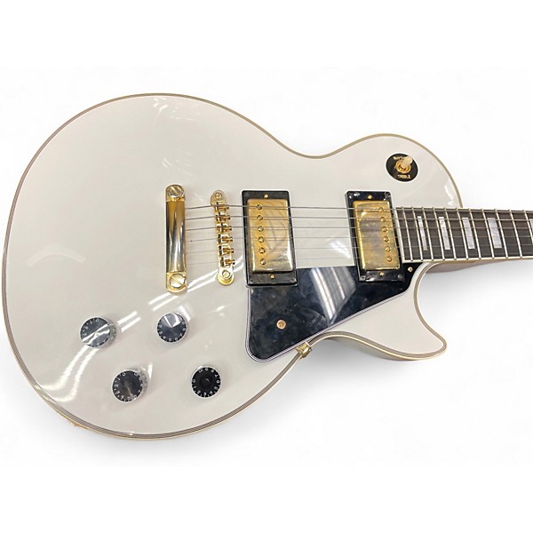 Used 2024 Epiphone Inspired by Gibson Les Paul Custom Alpine White Solid Body Electric Guitar