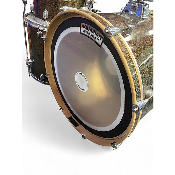 Used Mapex 4 Piece Ellipse Black and Gold Drum Kit