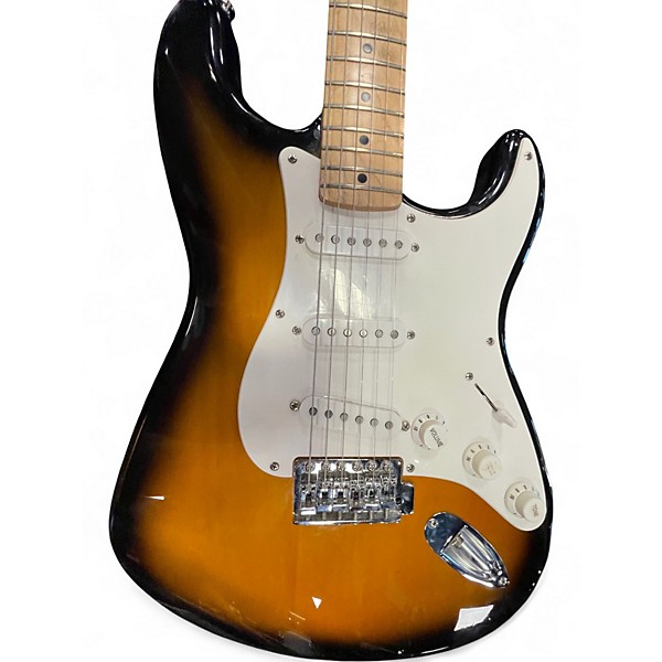 Used Squier Affinity Stratocaster Sunburst Solid Body Electric Guitar