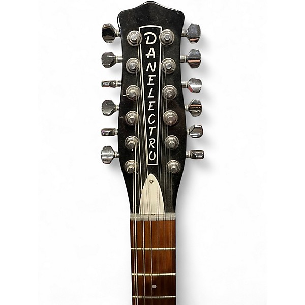 Used Danelectro D59V12 Black Hollow Body Electric Guitar