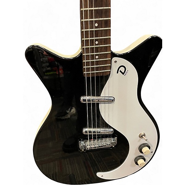 Used Danelectro NOS+ Black Solid Body Electric Guitar