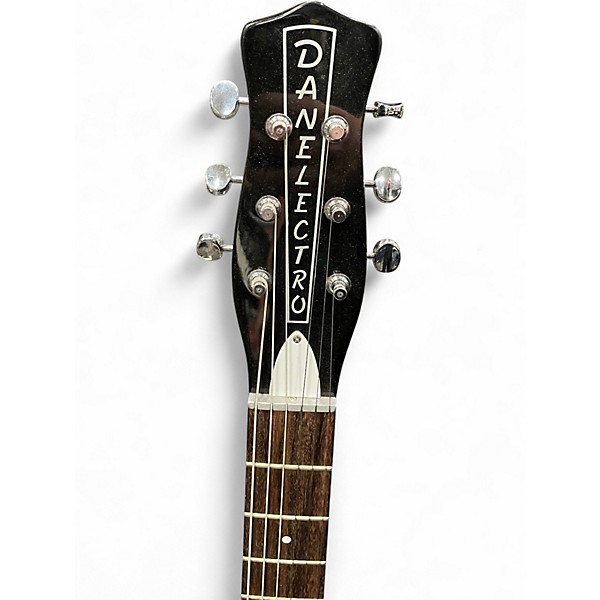 Used Danelectro NOS+ Black Solid Body Electric Guitar