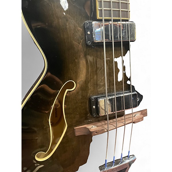 Used 2025 Ibanez AFB200 Brown Sunburst Electric Bass Guitar