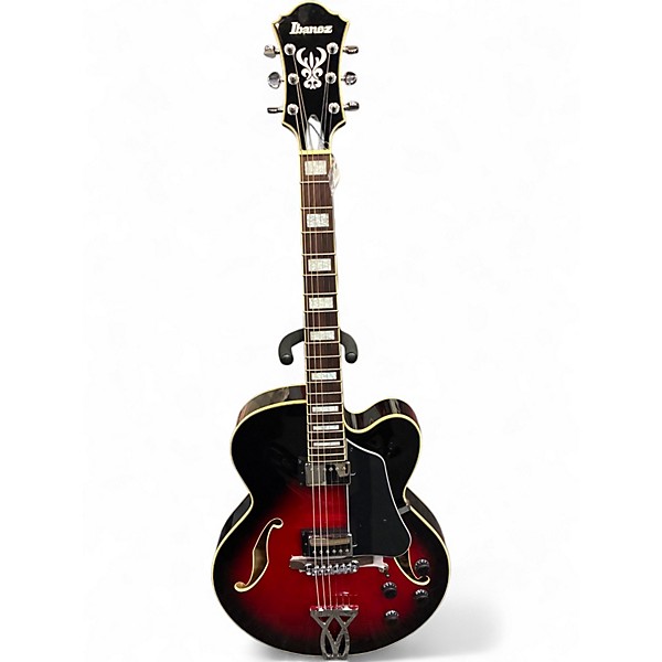 Used 2025 Ibanez AF75 Dark Cherry Burst Hollow Body Electric Guitar