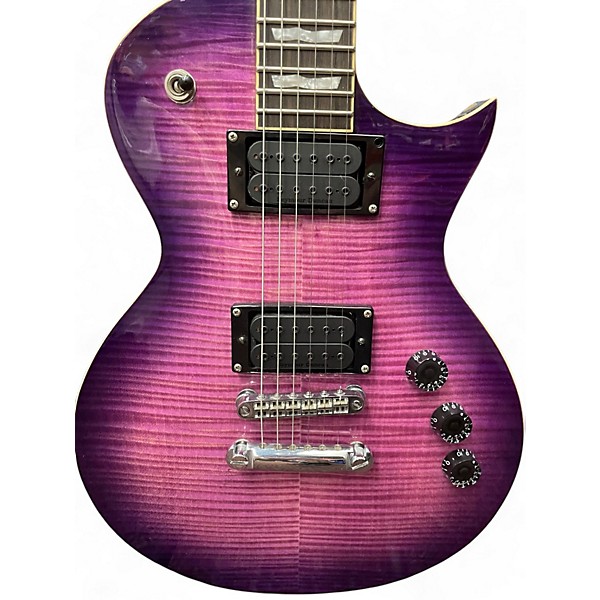 Used ESP LTD EC256 Trans Purple Solid Body Electric Guitar