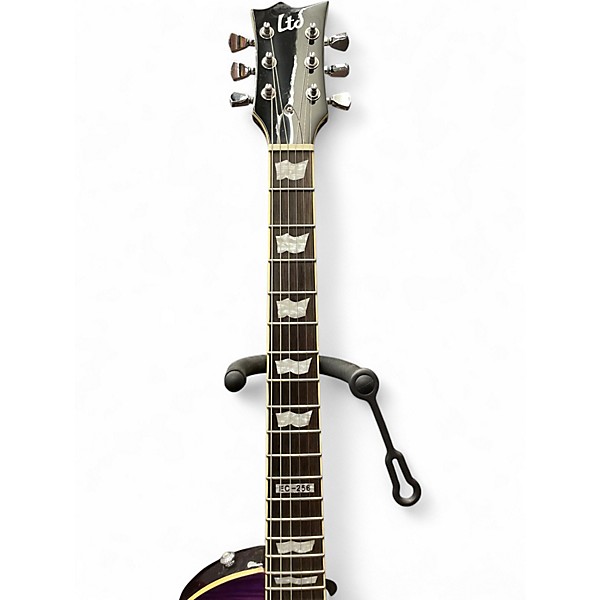 Used ESP LTD EC256 Trans Purple Solid Body Electric Guitar