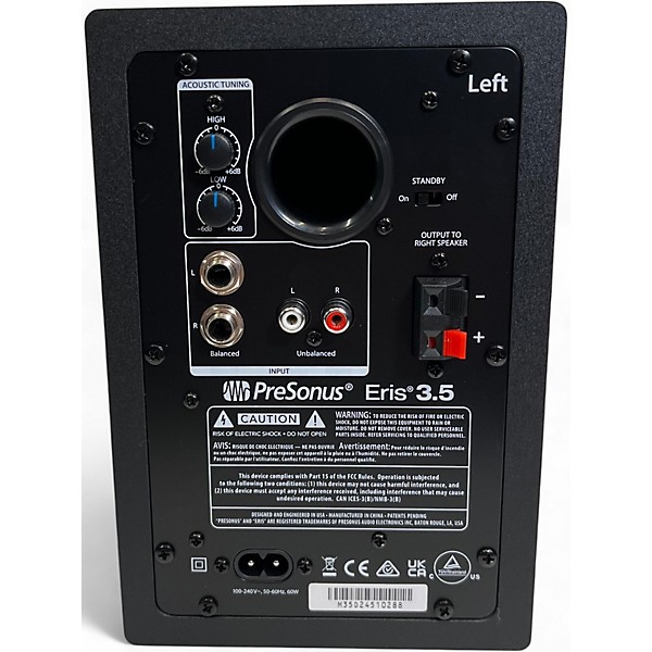 Used PreSonus Eris 3.5 Powered Monitor