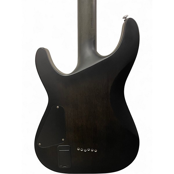 Used Schecter Guitar Research C1 Platinum Trans Black Solid Body Electric Guitar
