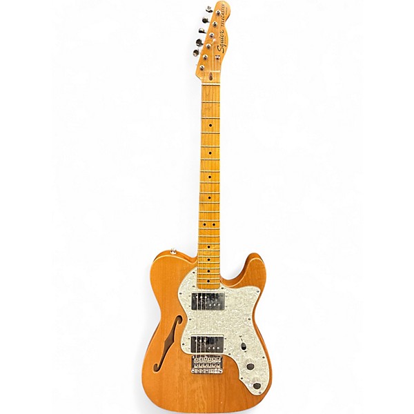 Used Squier Classic Vibe Telecaster Thinline Natural Hollow Body Electric Guitar