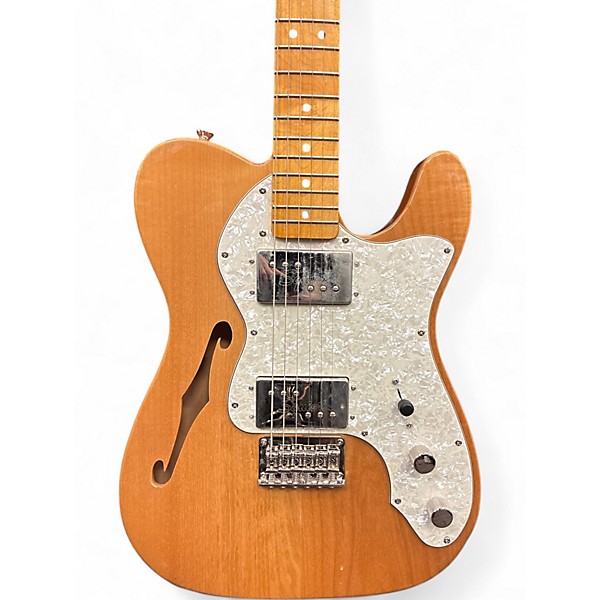 Used Squier Classic Vibe Telecaster Thinline Natural Hollow Body Electric Guitar