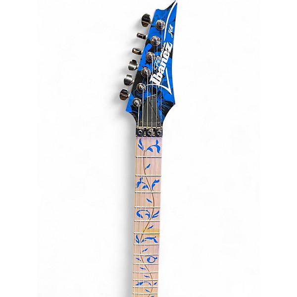Used Ibanez JEM77P Steve Vai Signature Blue Floral Pattern Solid Body Electric Guitar