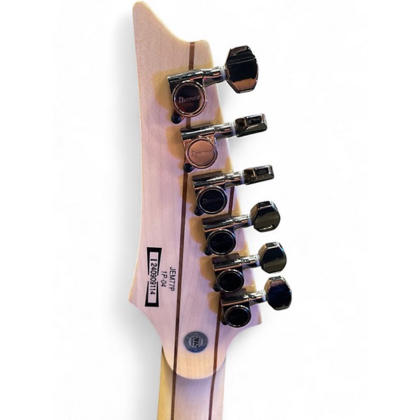 Used Ibanez JEM77P Steve Vai Signature Blue Floral Pattern Solid Body Electric Guitar