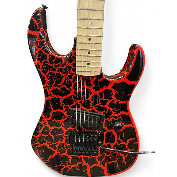 Used B.C. Rich GUNSLINGER RETRO II RED CRACKLE Solid Body Electric Guitar