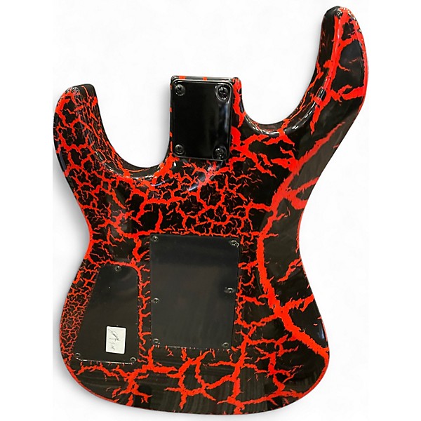 Used B.C. Rich GUNSLINGER RETRO II RED CRACKLE Solid Body Electric Guitar
