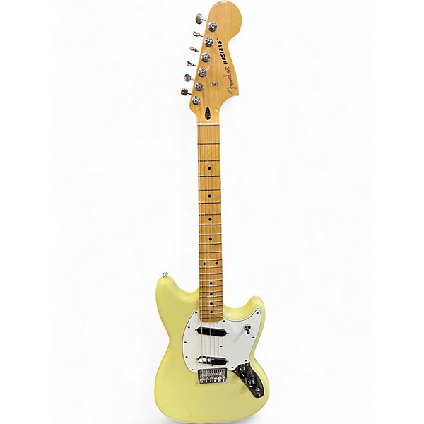 Used Fender Modern Player Mustang HIALEAH YELLOW Solid Body Electric Guitar