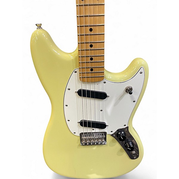 Used Fender Modern Player Mustang HIALEAH YELLOW Solid Body Electric Guitar